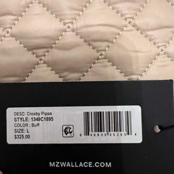 MZ WALLACE Crosby Pippa quilted nylon large crossbody bag - Buff/Beige - Picture 15 of 15